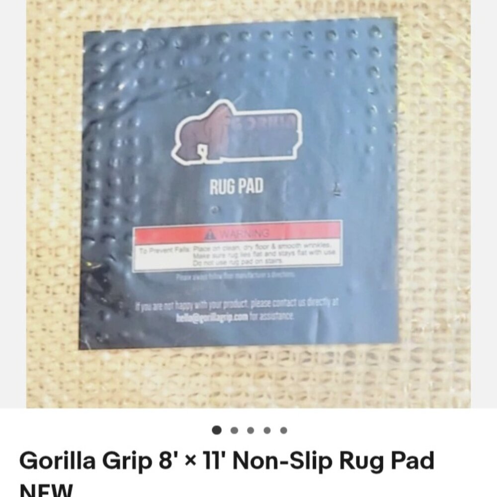 NEW Gorilla Grip Rug Pad 8' x 11'